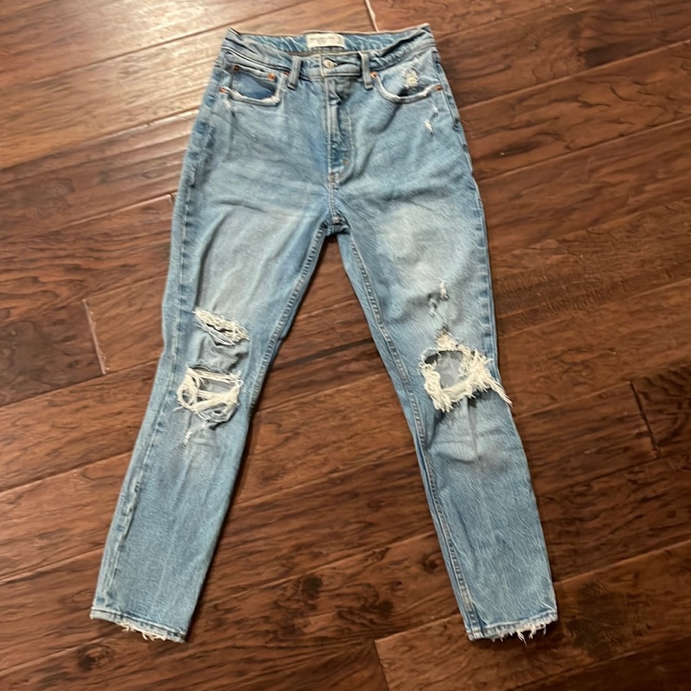 Abercrombie skinny distressed jeans